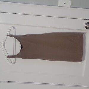 Women's H&M beige, strapless bodycon dress. Size 2. Gently worn.